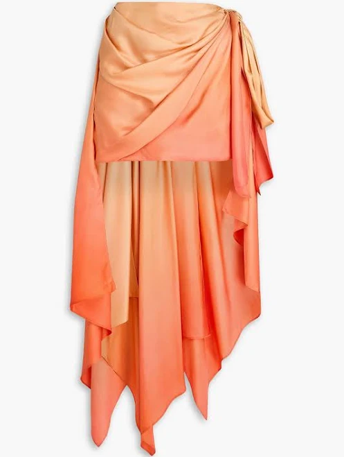 skirt Zimmermann ombré draped midi Women skirt THE OUTNET $540