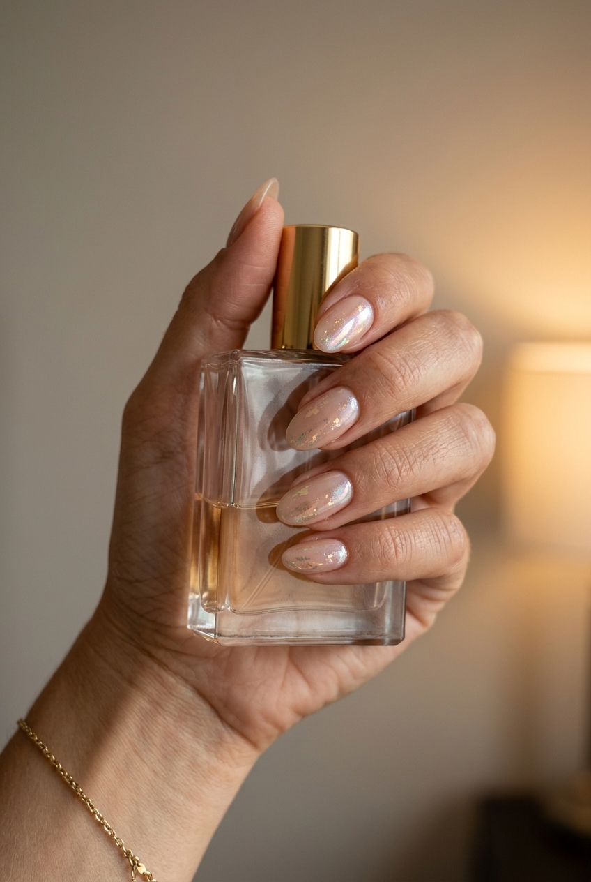 Summer Dip Nails 2026: Nude Glazed Donut Summer dip nails 2026: Sheer nude glazed donut for work and any event. Clean girl & elegant.