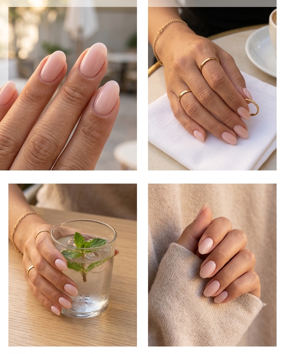 Milky Nude Pink Nails 2026: Effortless Chic Everyday Nude Pink Milky nails for summer elegant nails 2026. Clean, polished look for daily wear, work, casual.