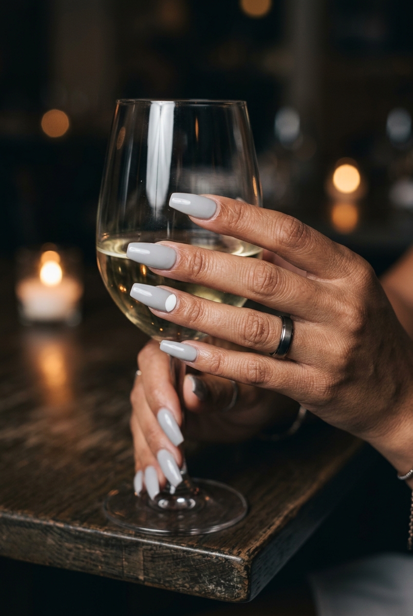 Summer Elegant Nails 2026: Retro Half Moon Accent Playful retro half moon accent nails for summer elegant nails 2026 parties.