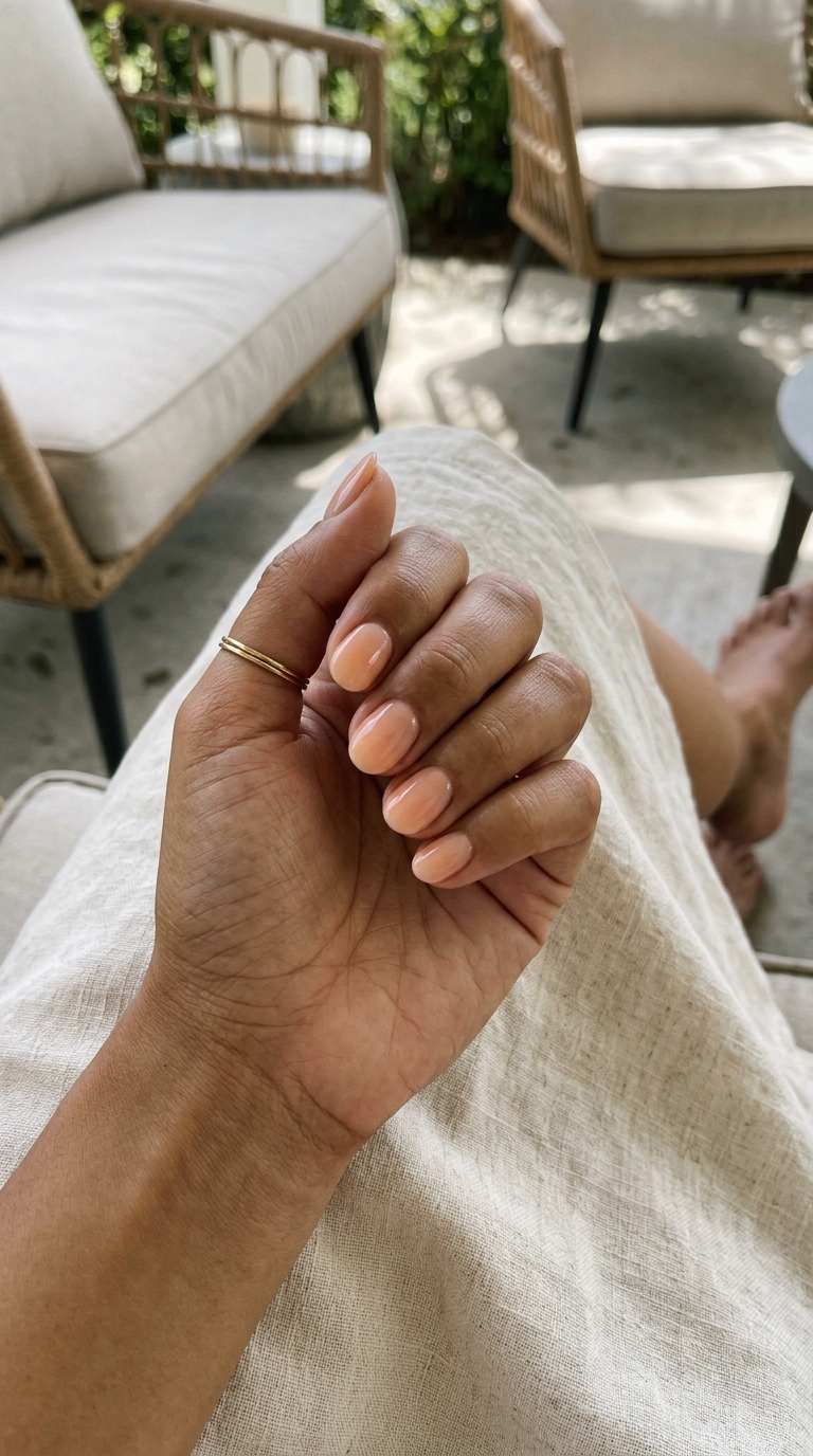 Summer Elegant Nails 2026: Sunset Peach Gradient Playful sunset peach gradient nails for summer elegant nails 2026 vacation and daily wear.