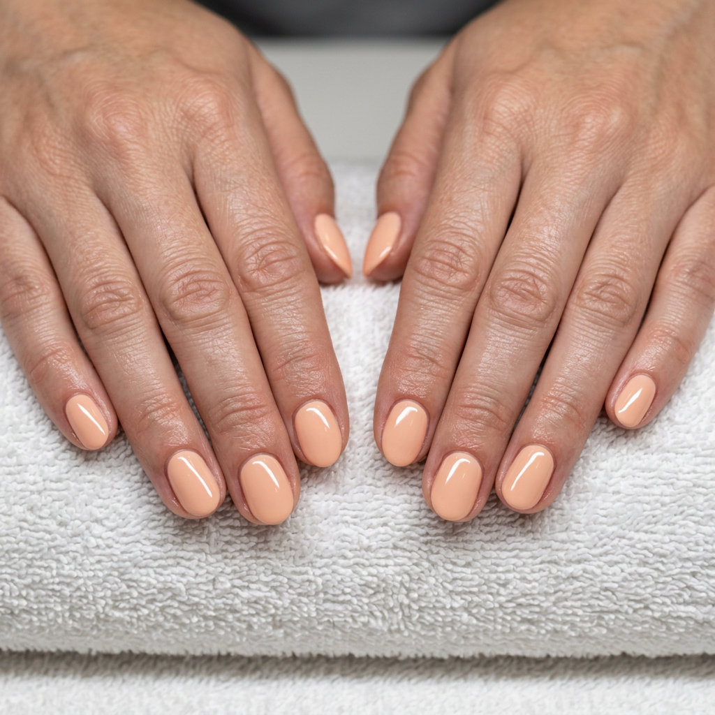 Peachy Cream Almond Nails 2026: Chic & Soft Peachy cream dream almond nails for summer vibes nails 2026, perfect for daily wear and casual brunches.