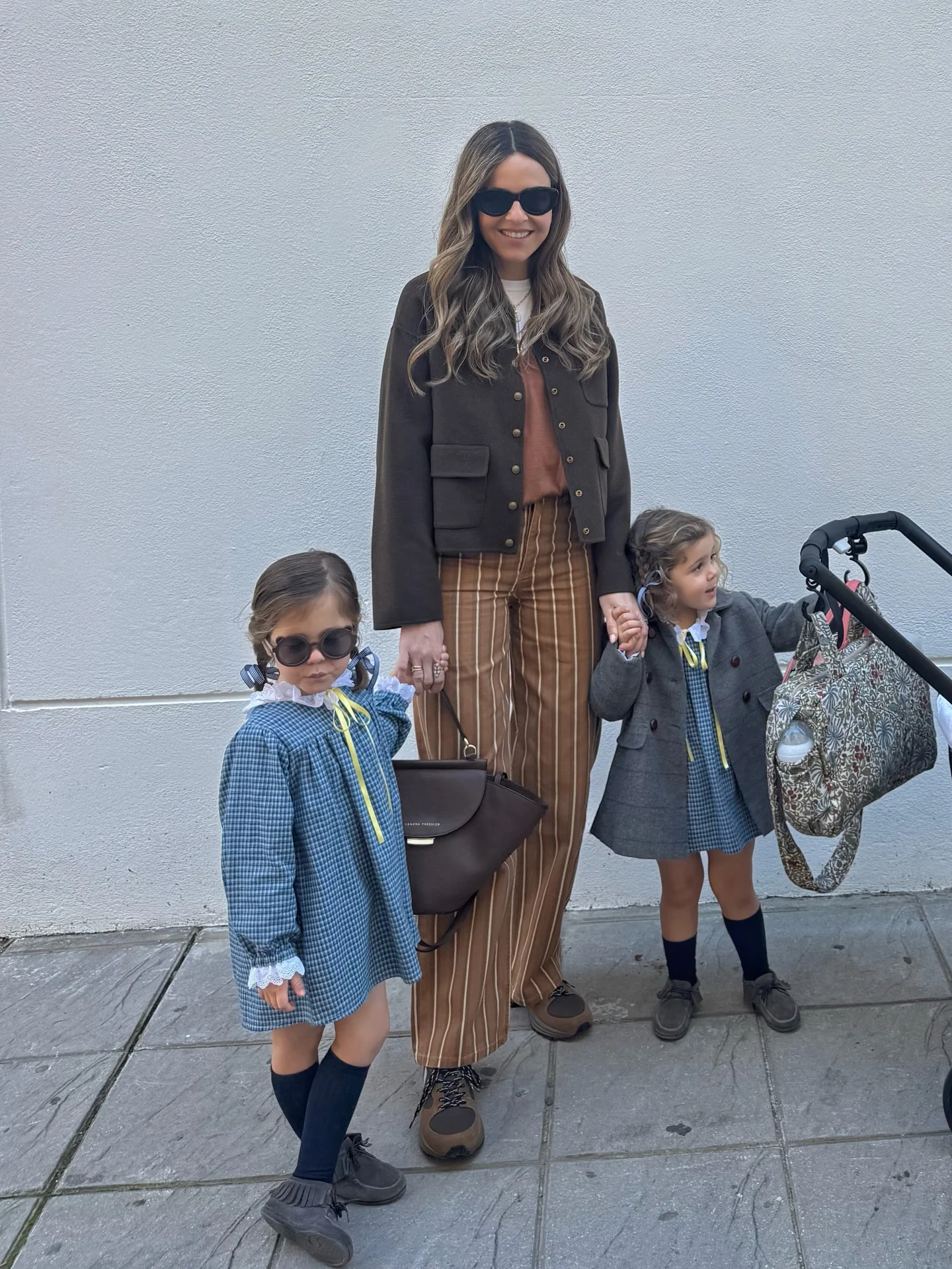 fall mom outfits 2026 Tailored Layers And Striped Trousers For Effortless Fall Style