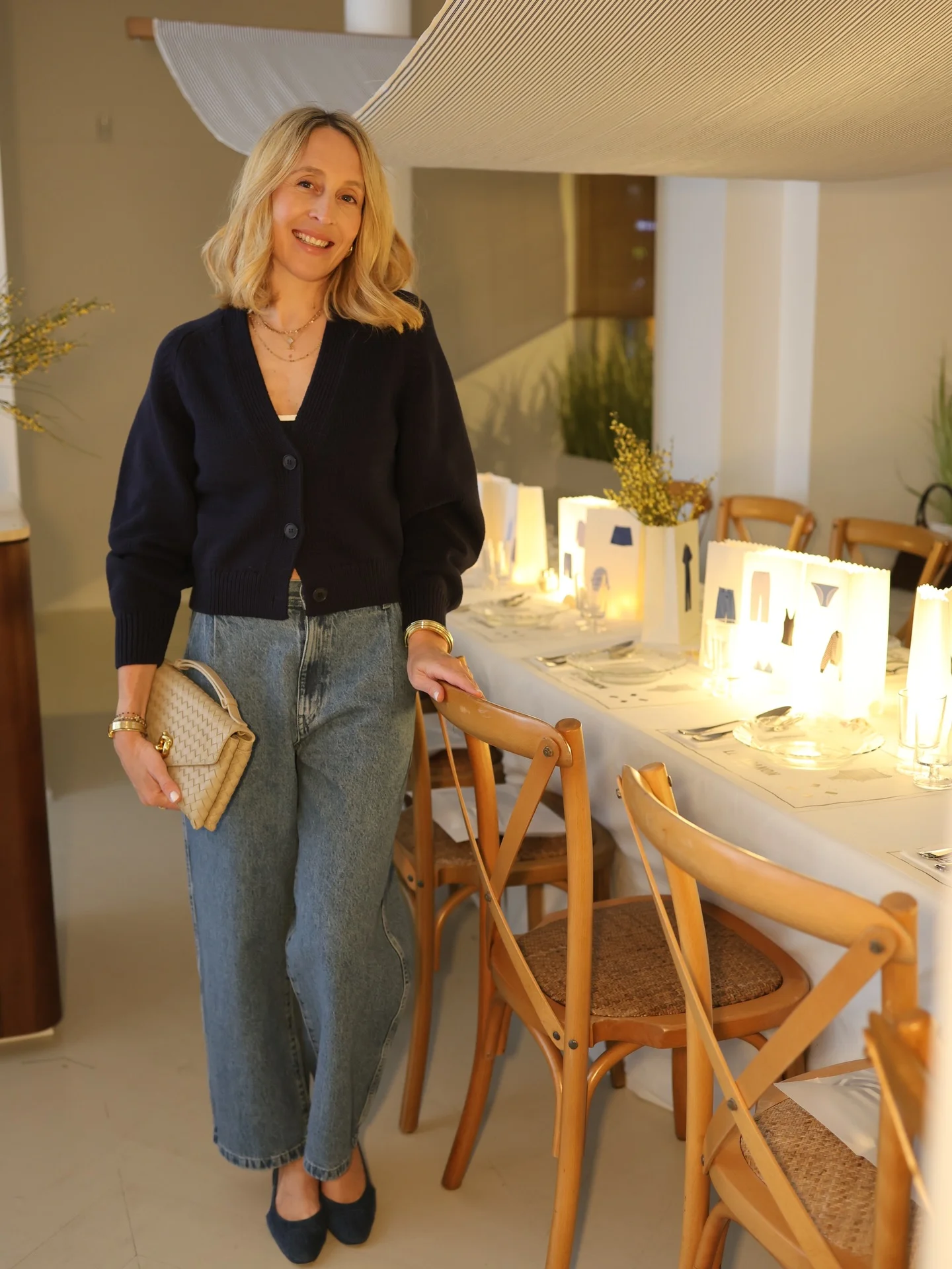 nice fall outfits 2026 Elegant Navy Cardigan For Relaxed Evening Style