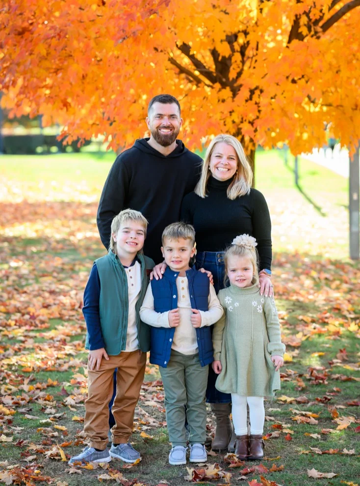 fall family picture outfits 2026 Olive Green And Navy Family Outfit Inspiration
