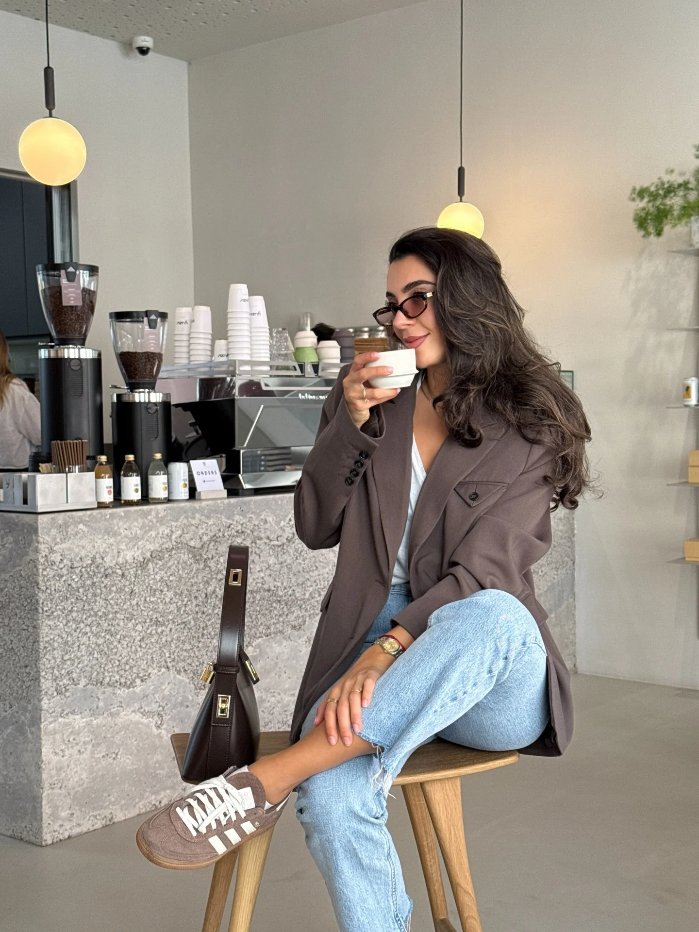 simple fall outfits 2026 Relaxed Blazer Styling For Cozy Coffee Shop Days