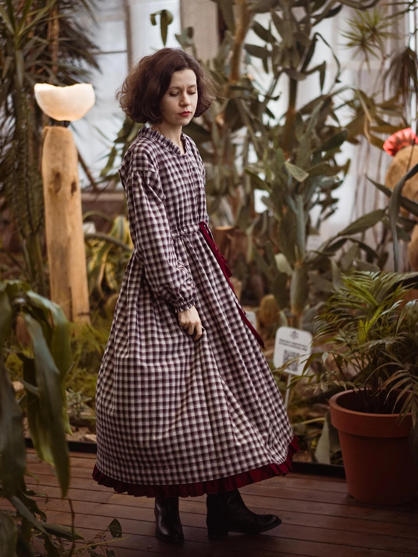 boho chic fall outfits 2026 Romantic Plaid Dresses With Vintage Bohemian Charm