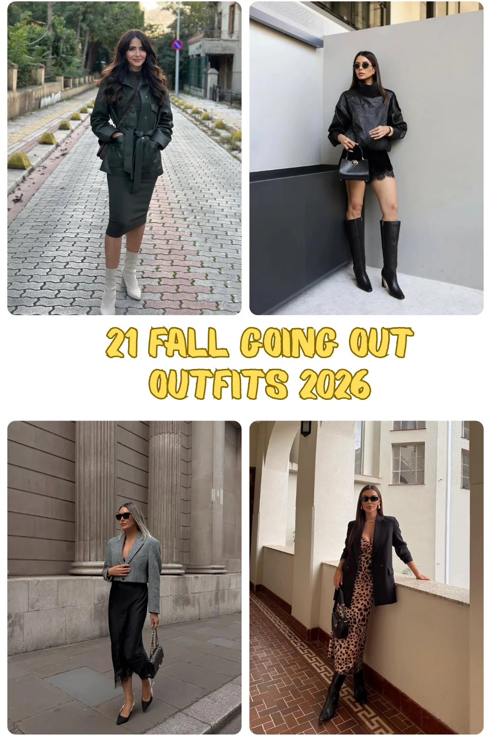 21 Fall Going Out Outfits 2026: Chic Night Out Looks You'll Want to Copy