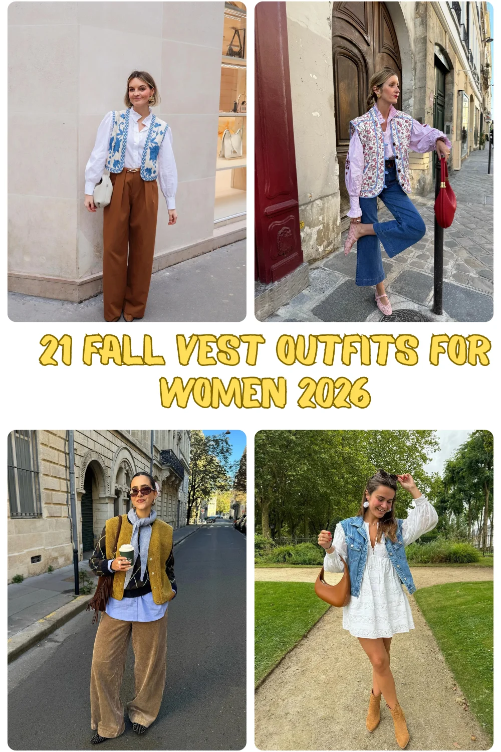 21 Fall Vest Outfits For Women 2026: Chic Layering Ideas To Wear All Season