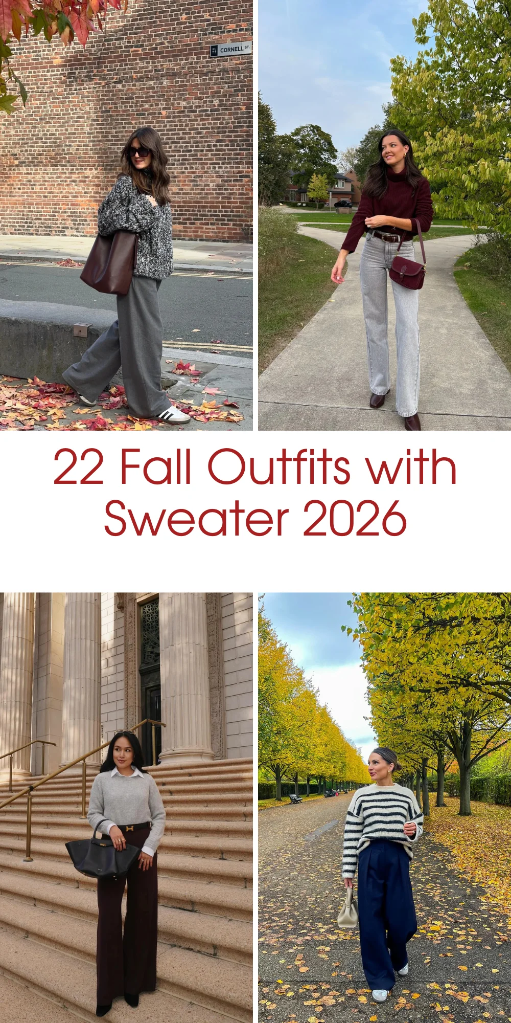 22 Fall Outfits With Sweater 2026: Cozy And Chic Sweater Looks To Wear All Season