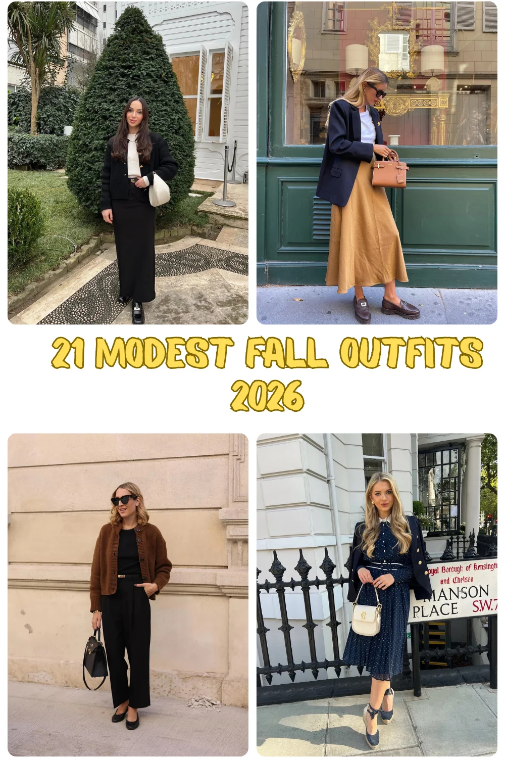 21 Modest Fall Outfits 2026: Classy And Casual Outfit Ideas You'll Want To Wear All Season