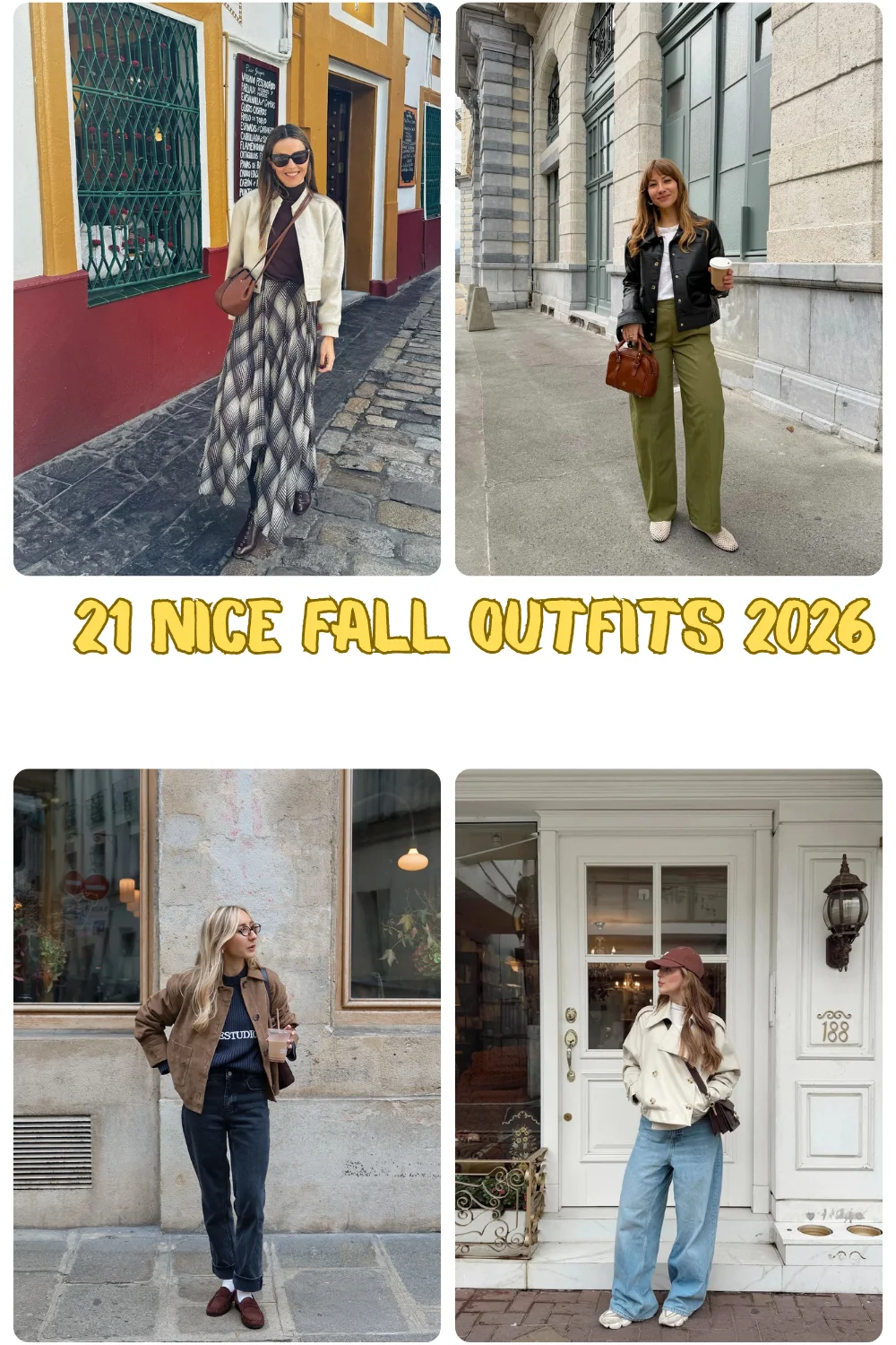 21 Nice Fall Outfits 2026: Chic and Easy Outfit Ideas You'll Want to Wear All Season