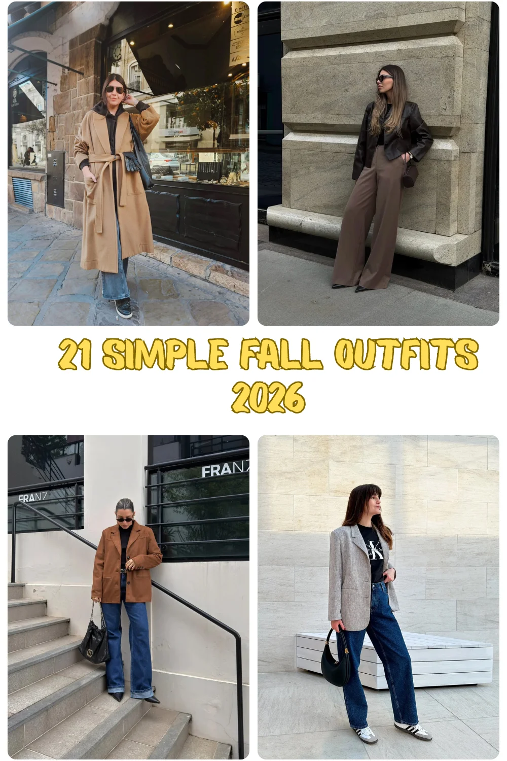 21 Simple Fall Outfits 2026: Easy, Chic And Comfortable Outfit Ideas For Everyday Style