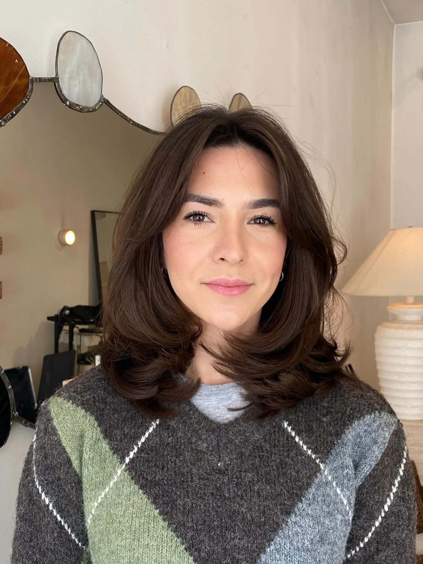 choppy medium layered hair Soft Feathered Layers With Luxe Blowout Volume