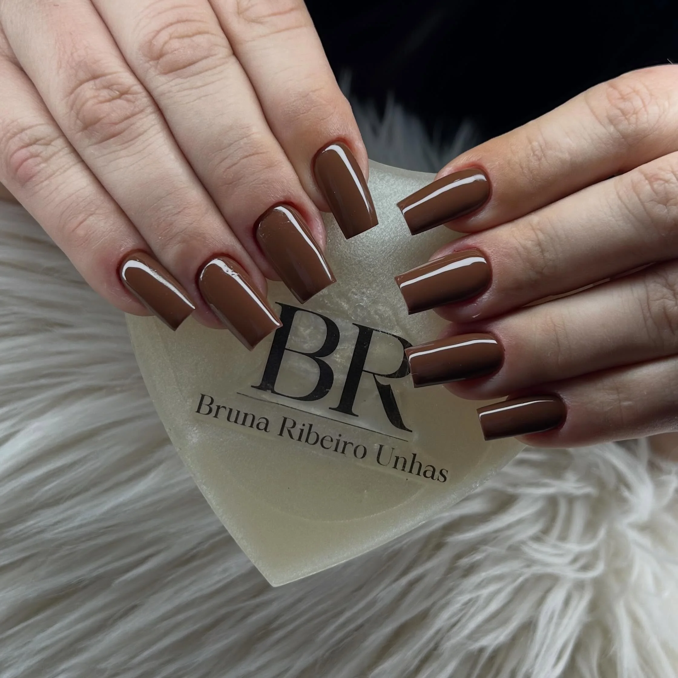 september nails color 2026 Rich Chocolate Brown For Modern Square Nails