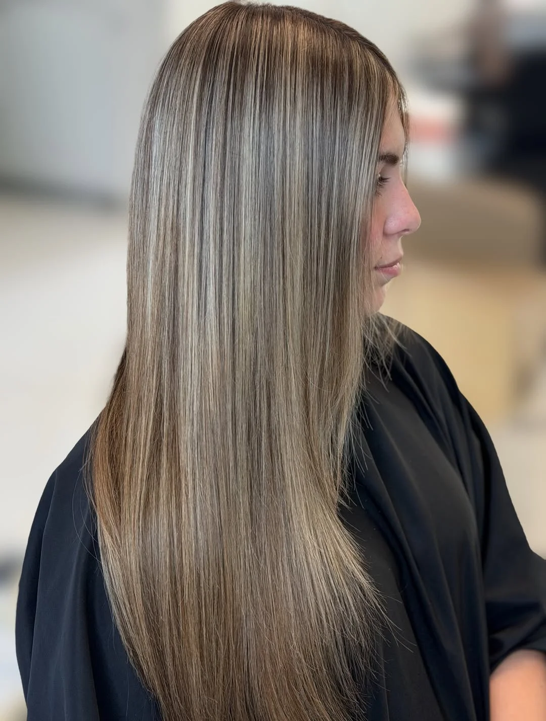 beige blond hair color Silky Straight Beige Blonde With Natural Depth