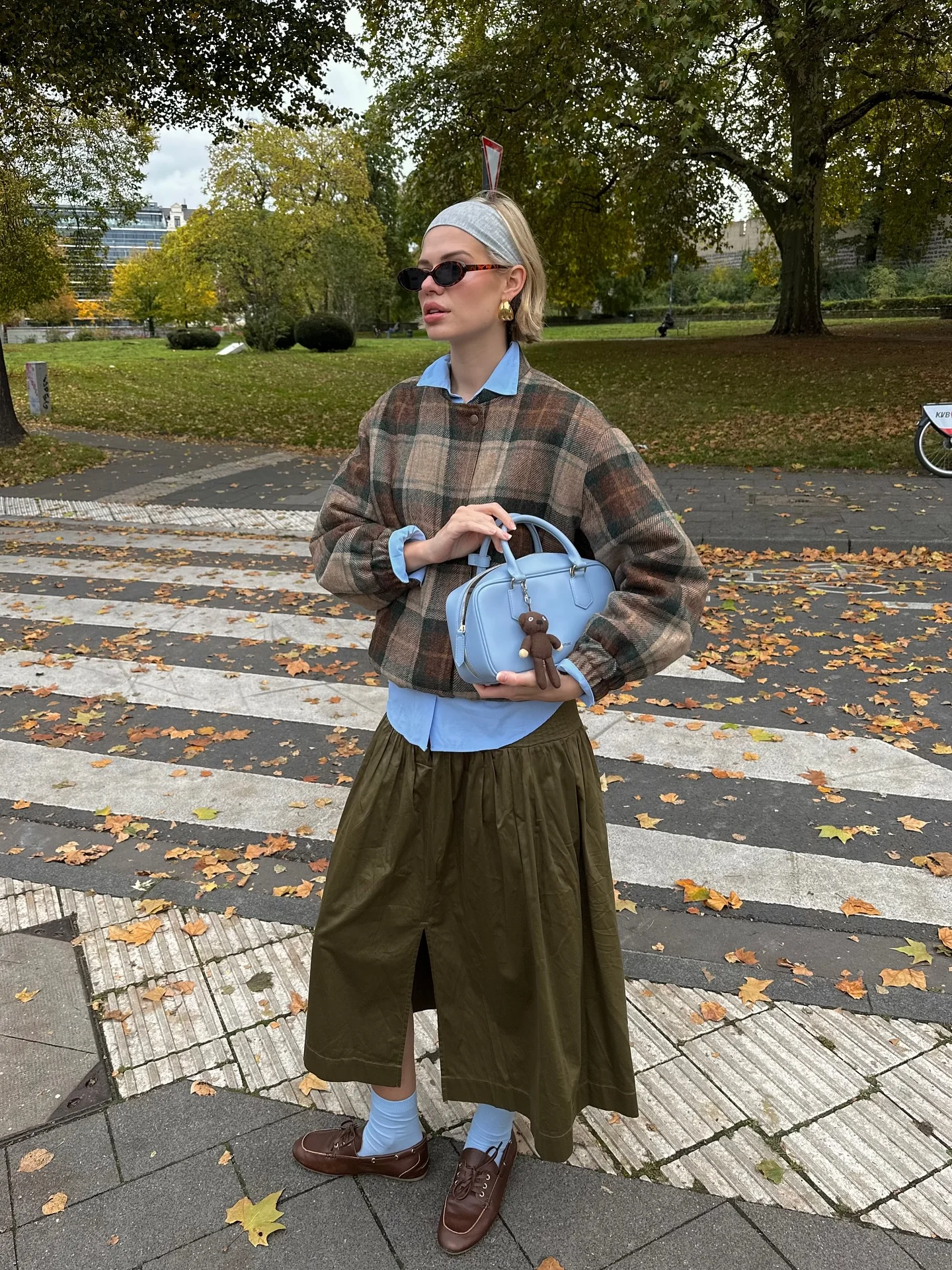 september fashion trends 2026 Soft Heritage Layers With Autumn Plaid And Powder Blue