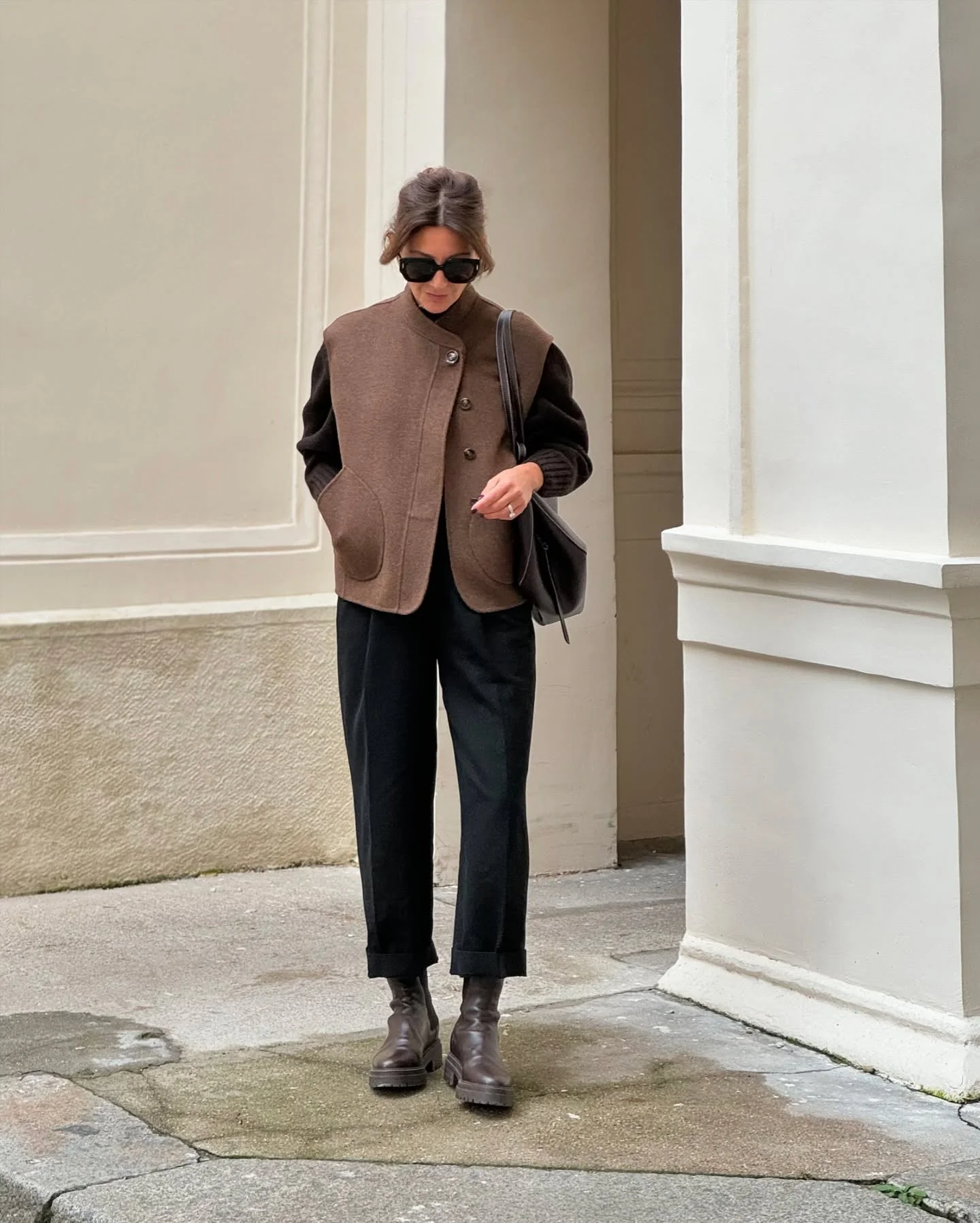 classic fall outfits 2026 Modern Layering With A Structured Wool Vest