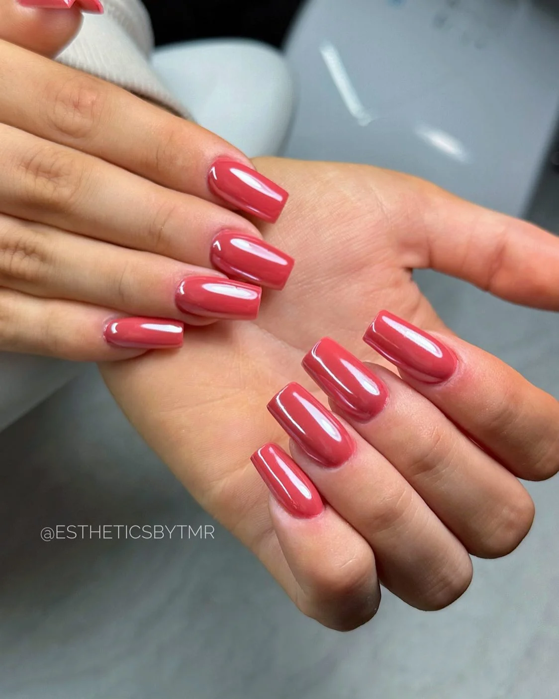 september nails color 2026 Rosy Mauve Square Nails For A Soft Feminine Look