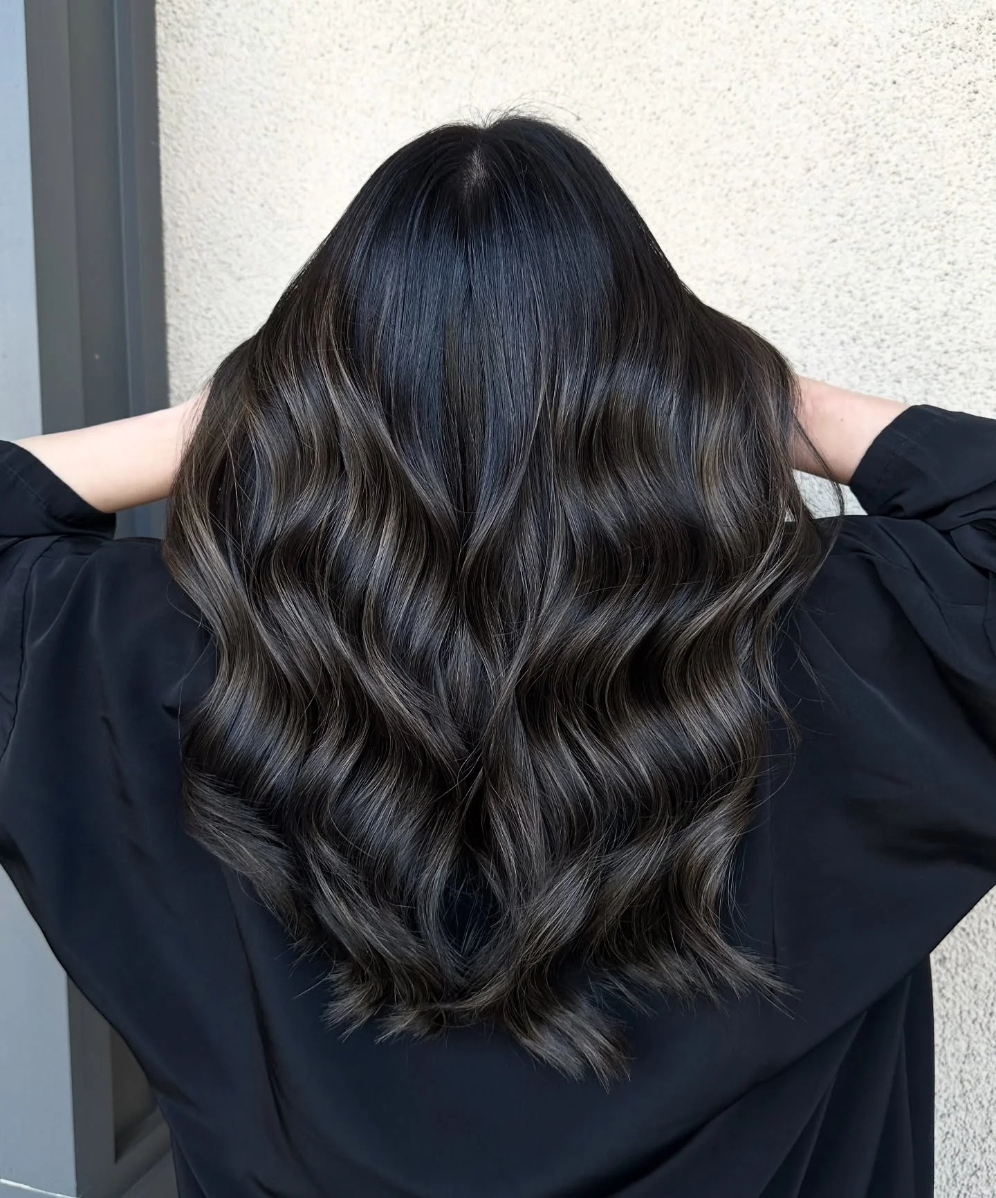 babylights hair ideas Espresso Babylights With Glossy Soft Waves