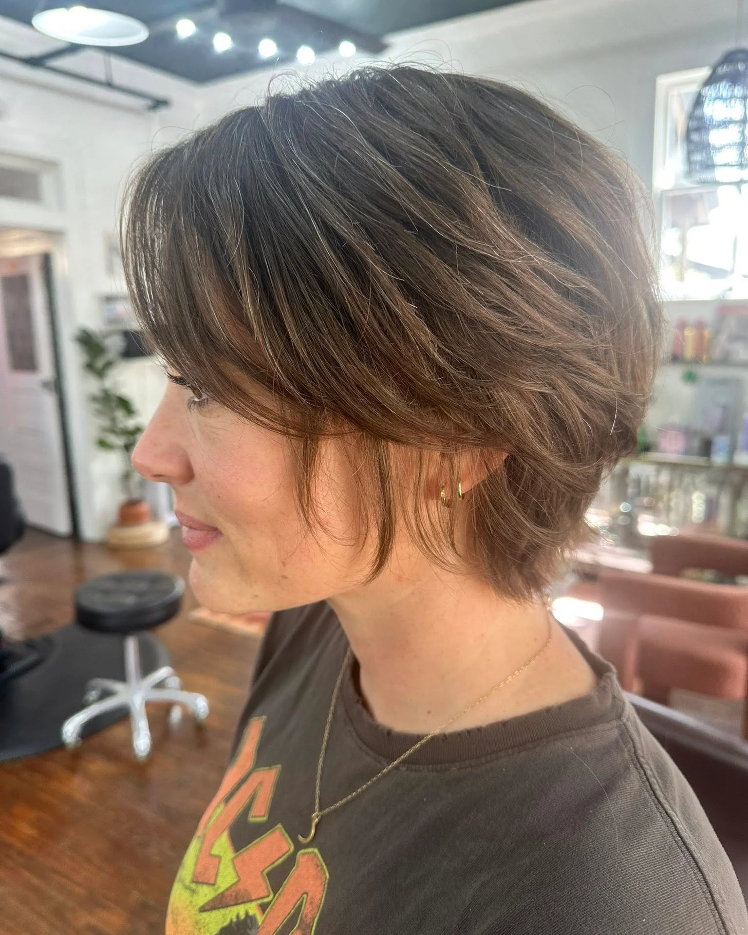 bixie haircut Long Feathered Bixie With Face Framing Layers
