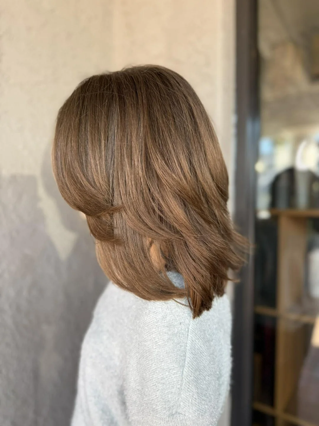 choppy medium layered hair Airy Shag Layers With Wispy Fringe
