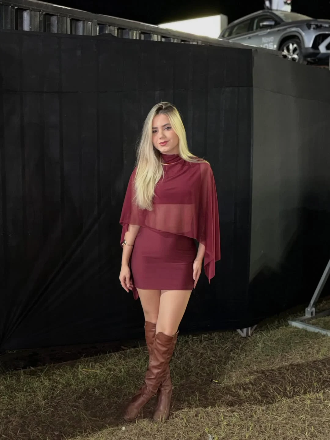 fall festival outfits 2026 Burgundy Mini Dress For Warm Autumn Evenings