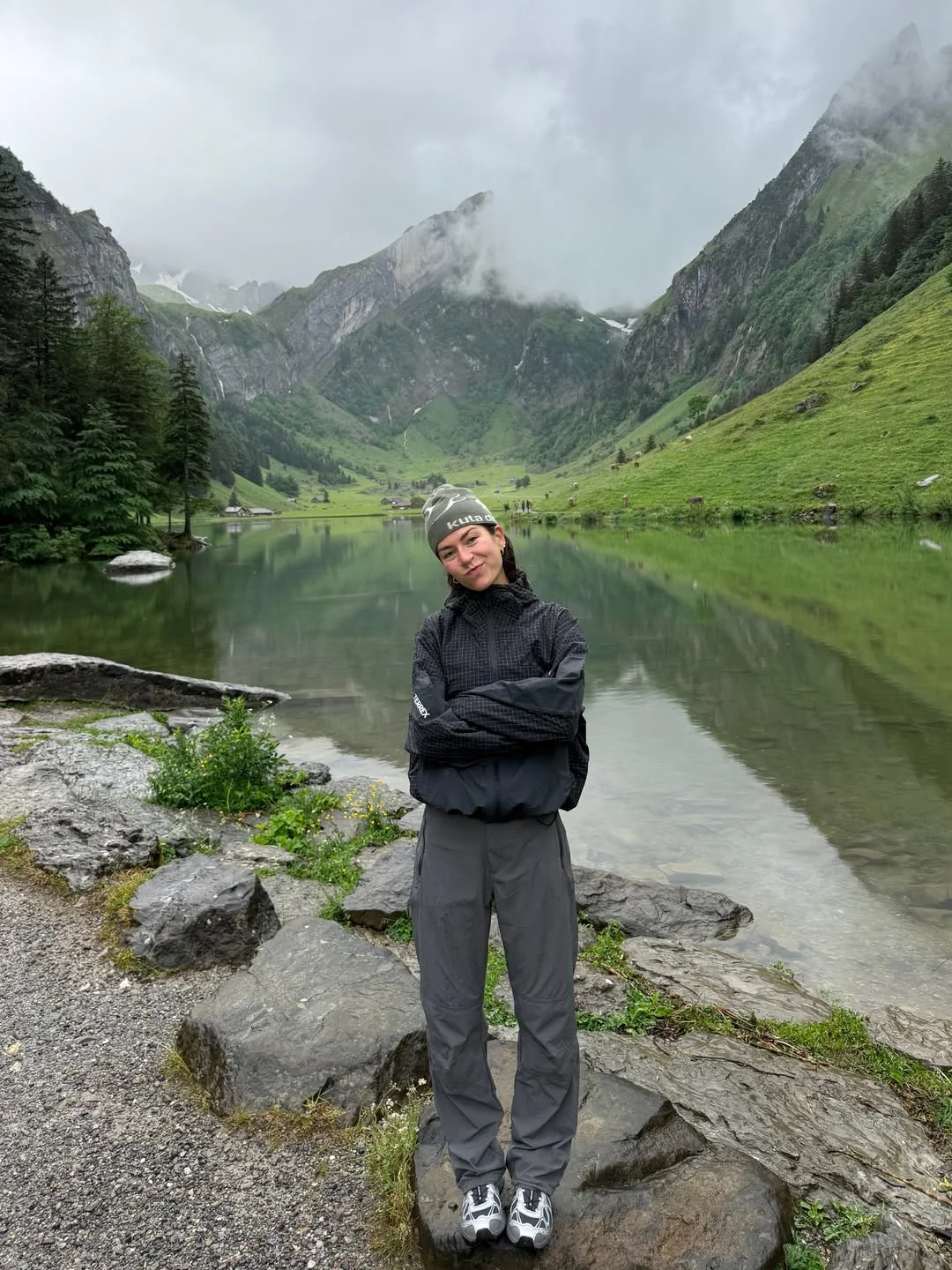 fall hiking outfits 2026 Charcoal Rain Layers For Misty Alpine Trails