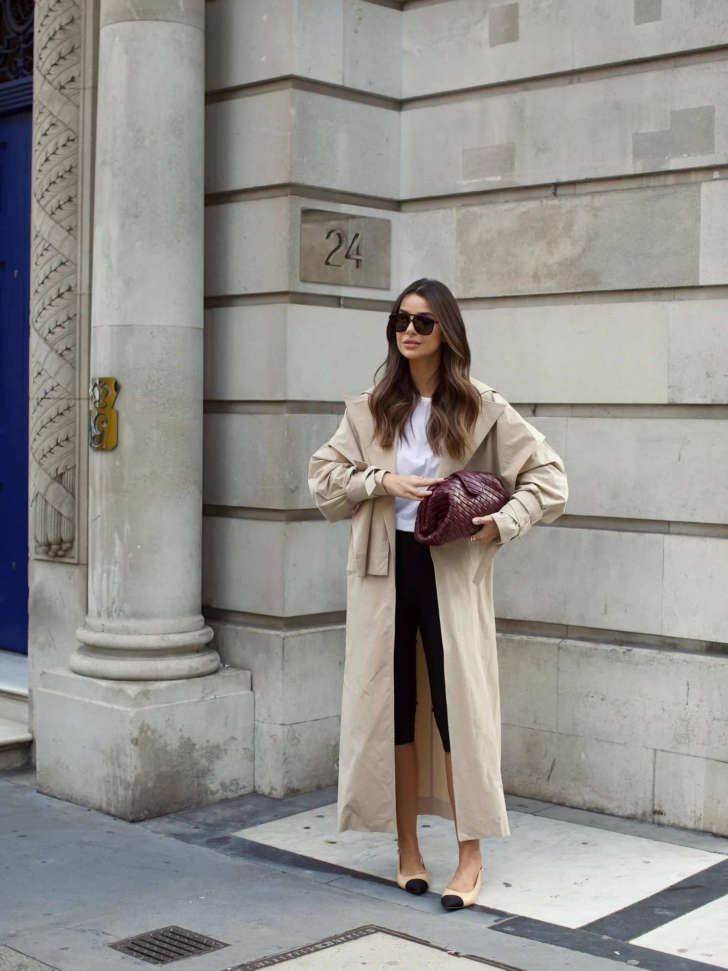 trench coat fall outfits 2026 Elegant Beige Trench With Chic Midi Silhouette