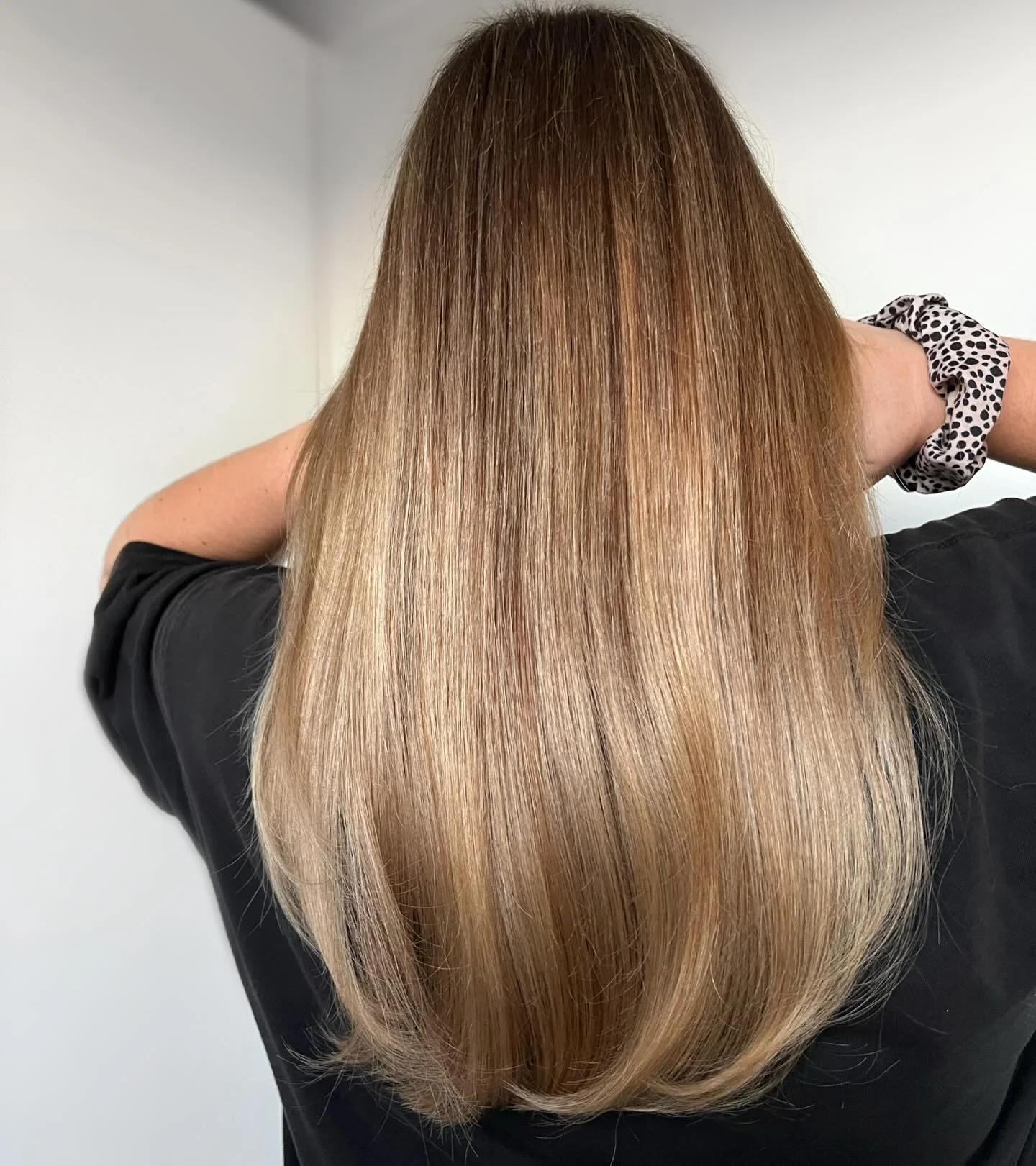 fall blonde hair color 2026 Golden Vanilla Blonde Melt With Glossy Straight Ends