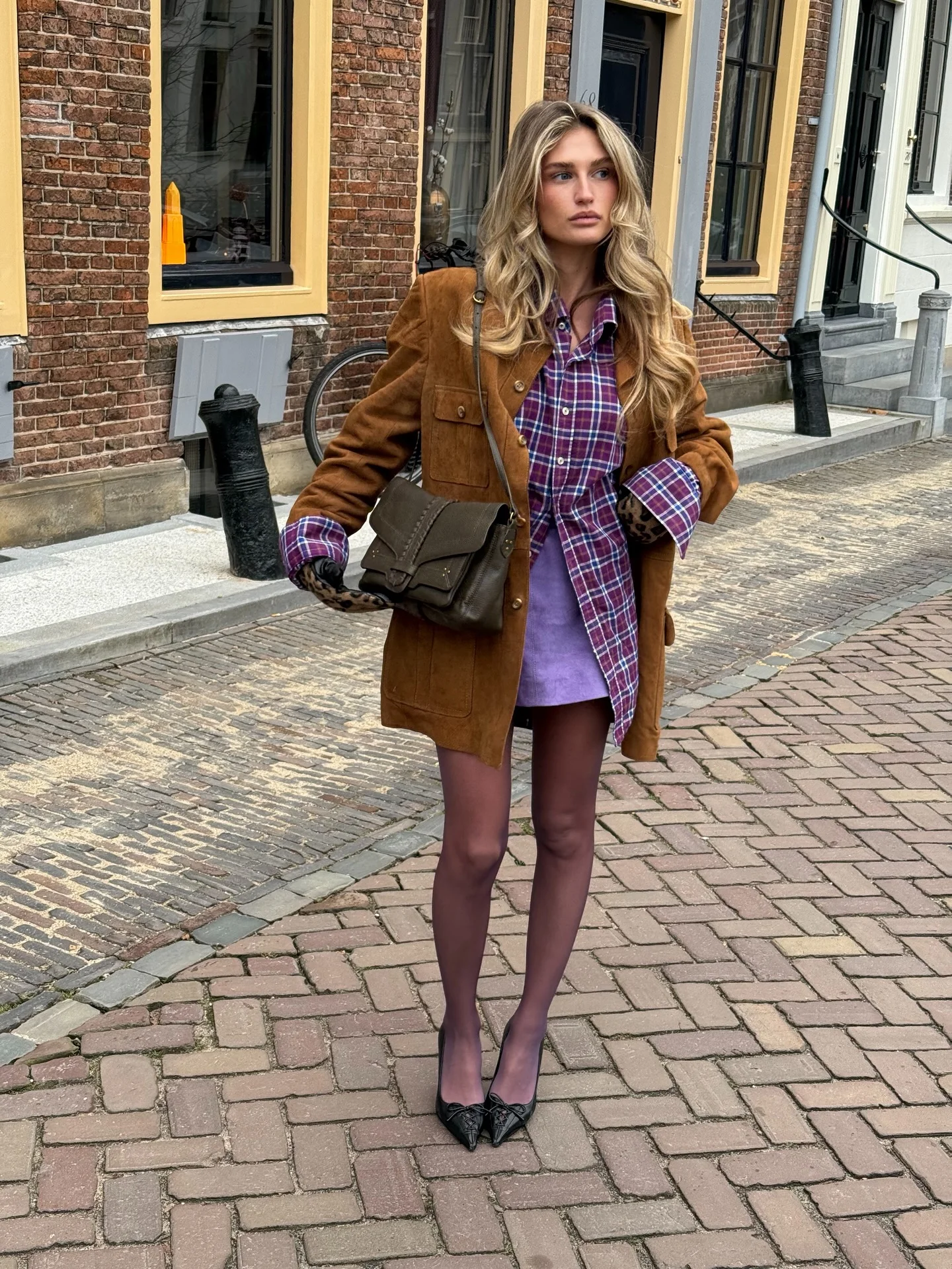 fall fashion outfits 2026 Suede Layers And Purple Accents That Feel Fresh For Fall