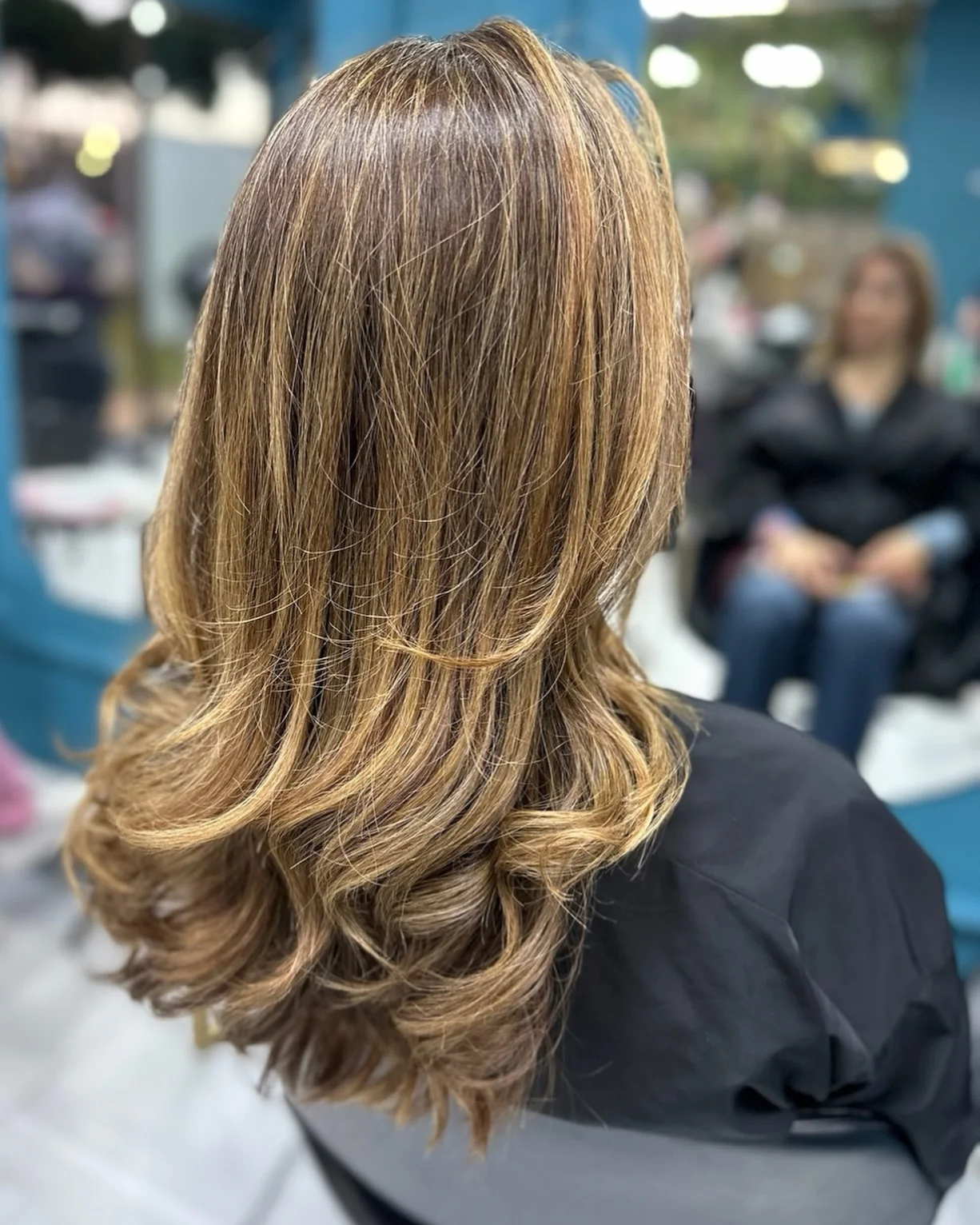 babylights hair ideas Golden Honey Babylights On Feathered Layers