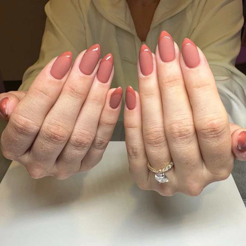 september nails color 2026 Dusty Rose Almond Nails For Timeless Everyday Elegance