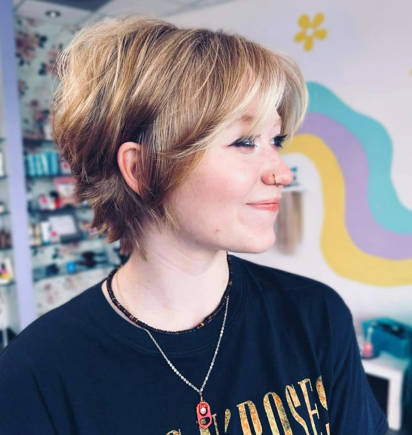 bixie haircut Layered Blonde Bixie With Volume At The Crown