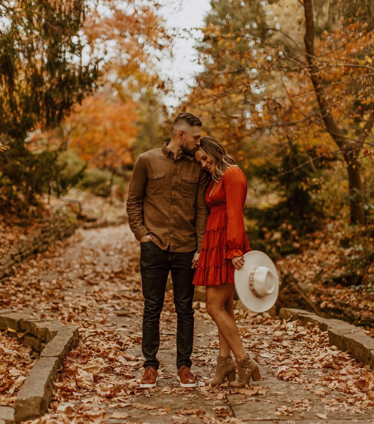 fall photoshoot outfits 2026 Warm Burgundy Romance For Autumn Couples