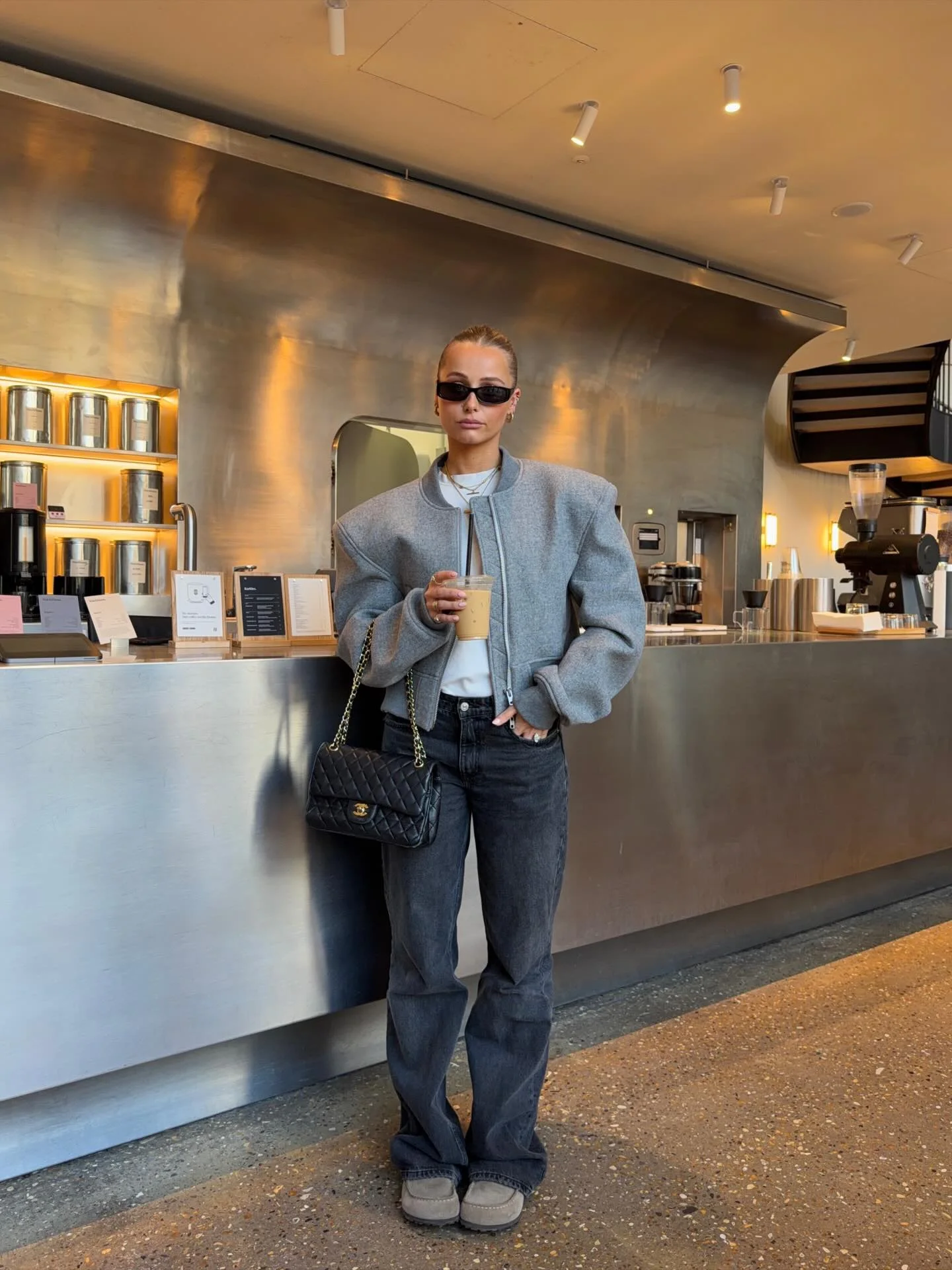 september fashion trends 2026 Modern Gray Minimalism With Strong Shoulders
