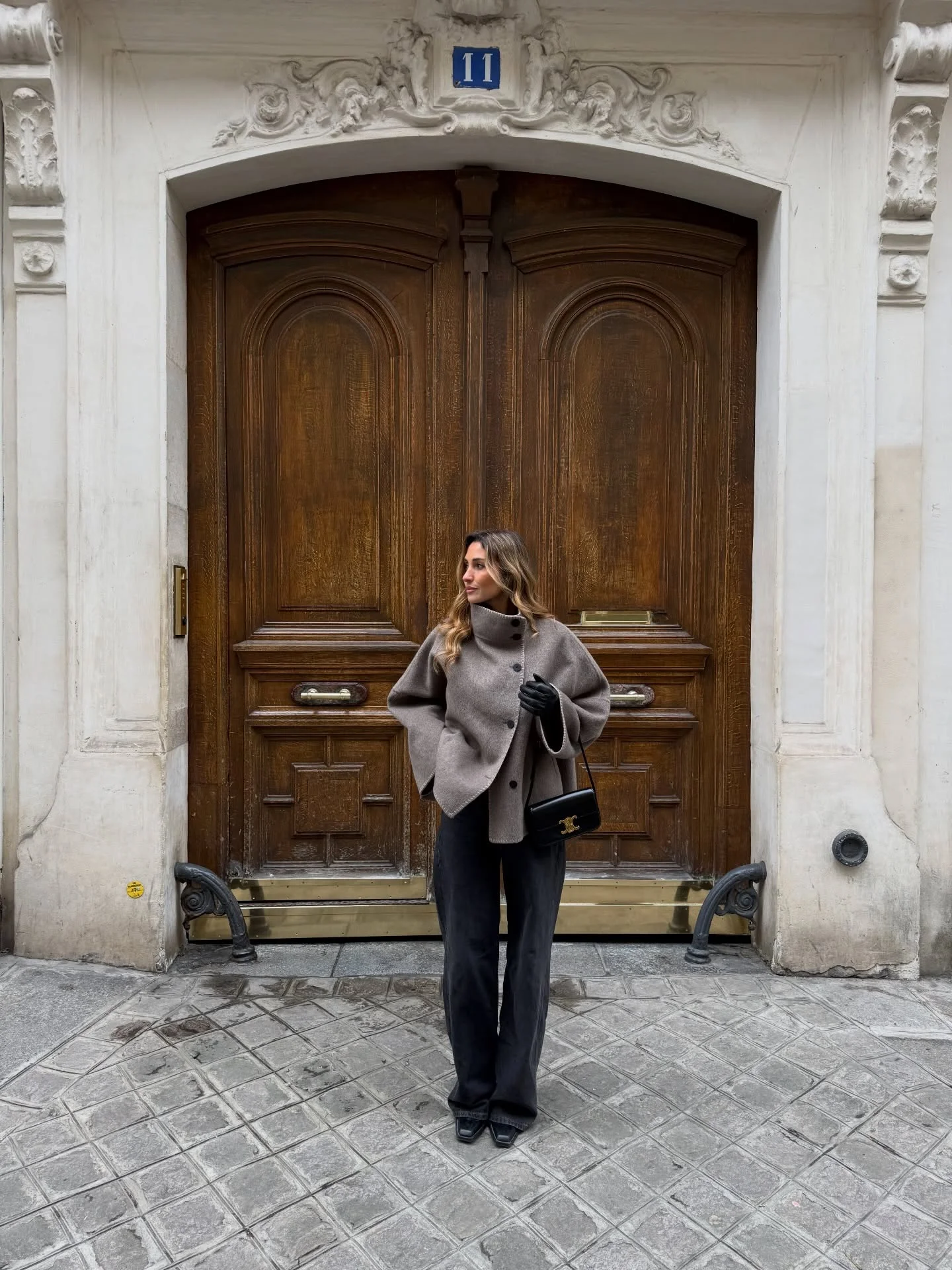 classic fall outfits 2026 Elegant Minimalism With A Modern Cape Jacket