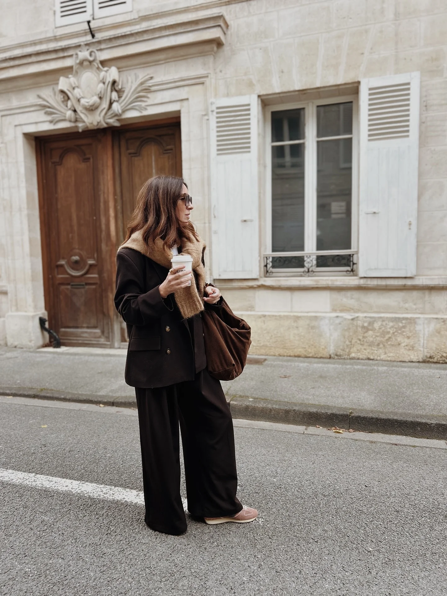 fall outfits wide leg trousers 2026 Soft Coffee Layers For Relaxed Autumn Weekends