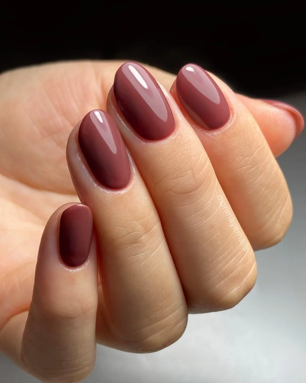 september nails color 2026 Deep Mulberry Nails That Capture September Evenings