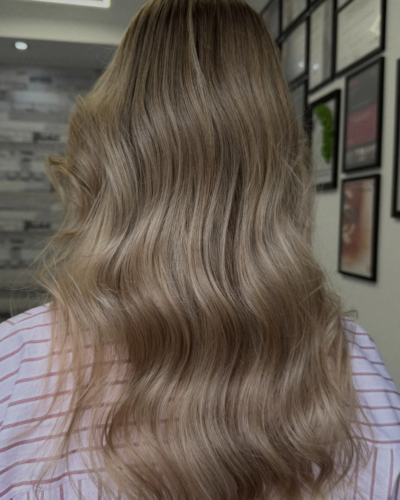 dirty blonde hair color Natural Dirty Blonde Waves With Elegant Dimension