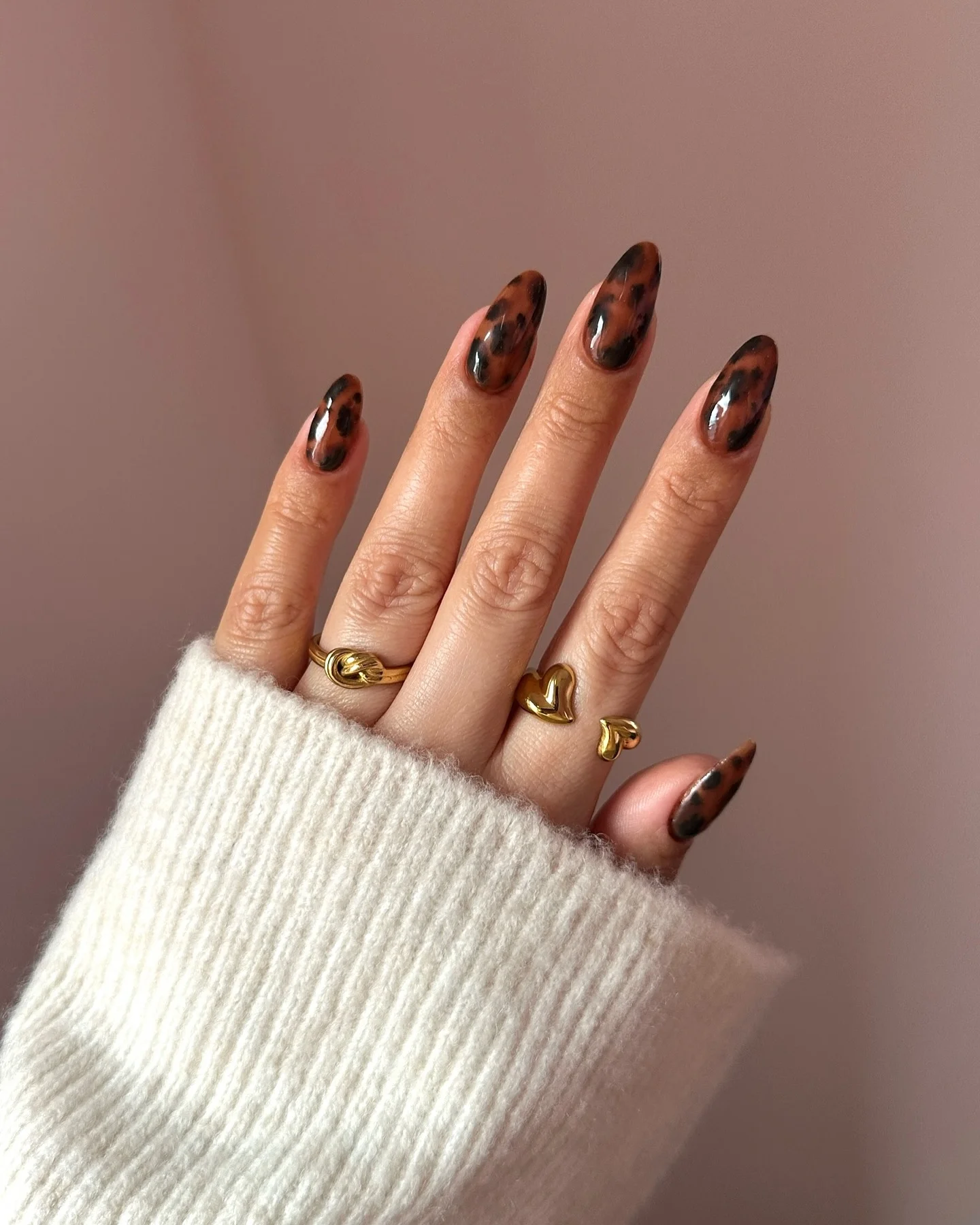 fall manicure 2026 Moody Tortoiseshell Elegance For Everyday Style