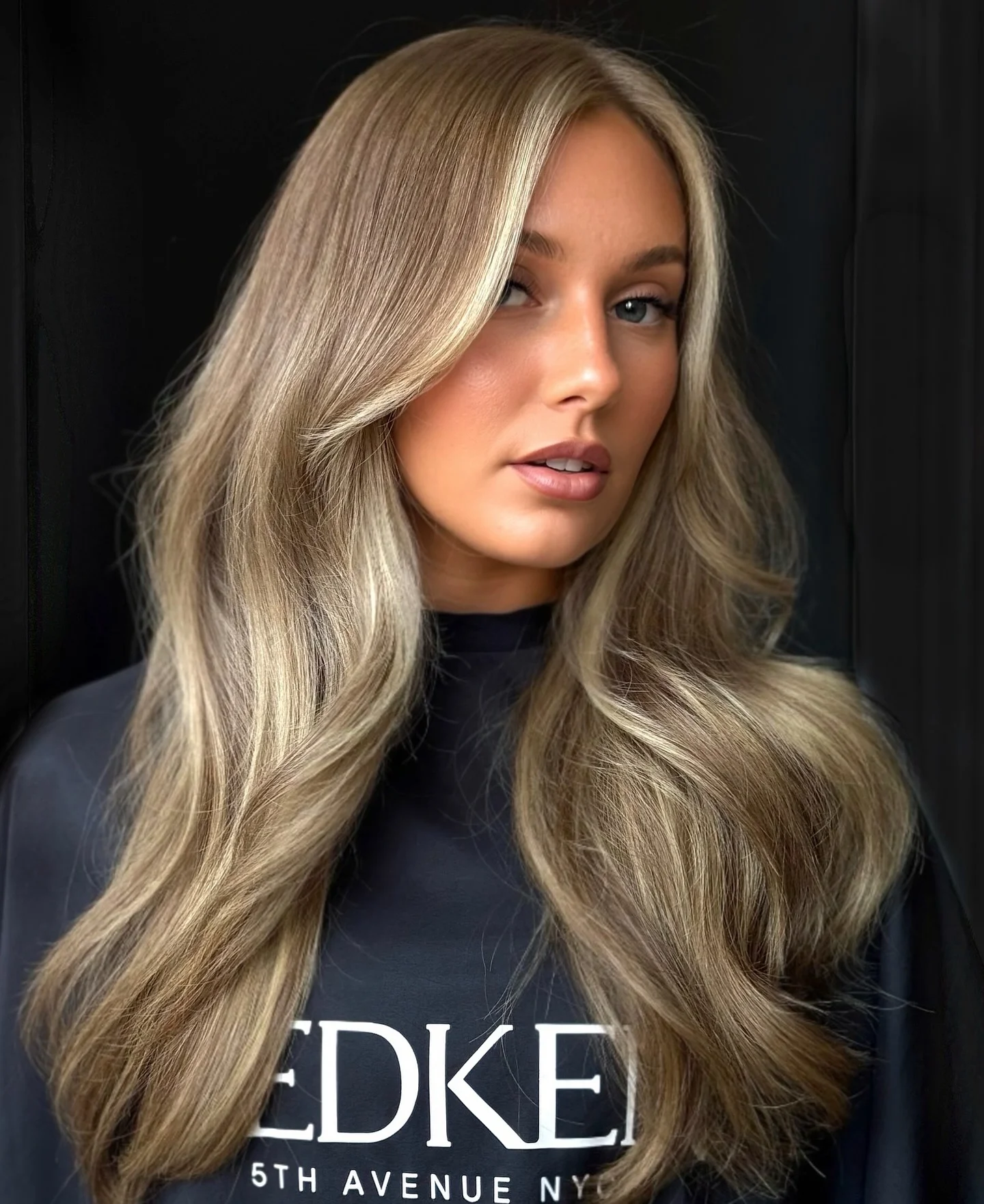 beige blond hair color Champagne Beige Blonde With Luxurious Soft Volume