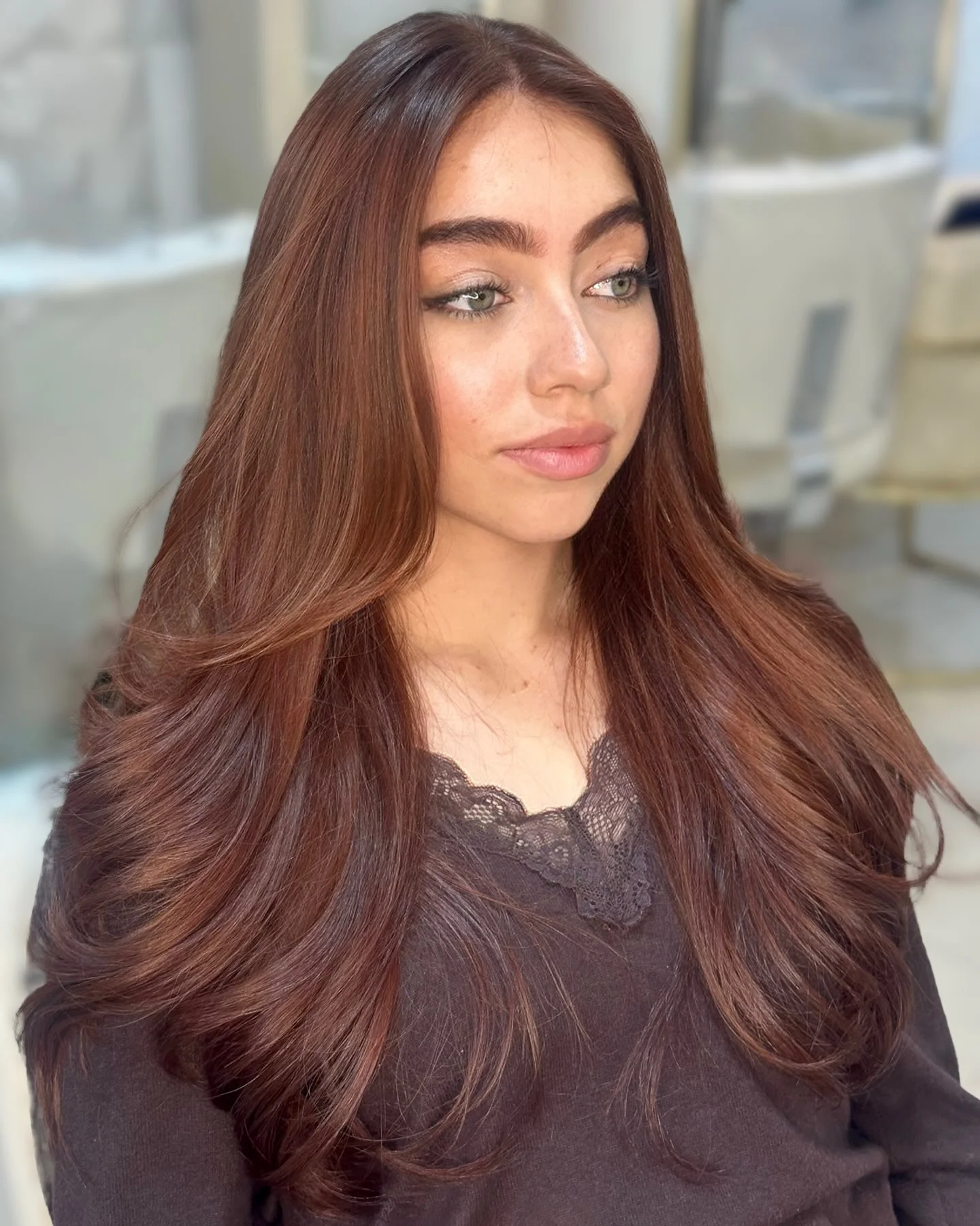 chestnut brown hair color Silky Chestnut Elegance For Brown And Tan Skin