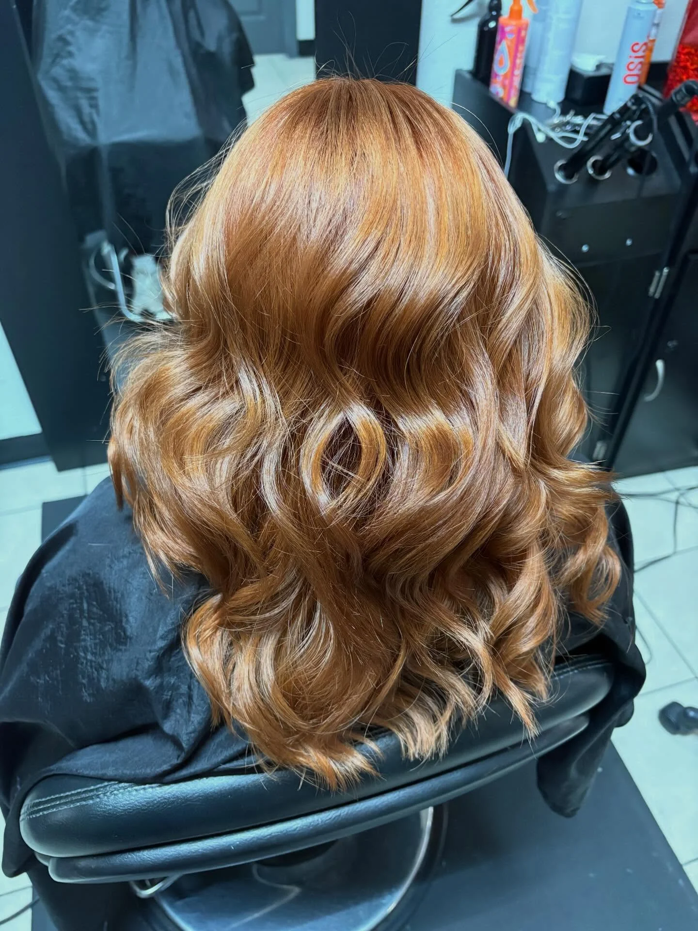 fall hair color ideas 2026 Golden Cinnamon Waves For Cozy Autumn Days