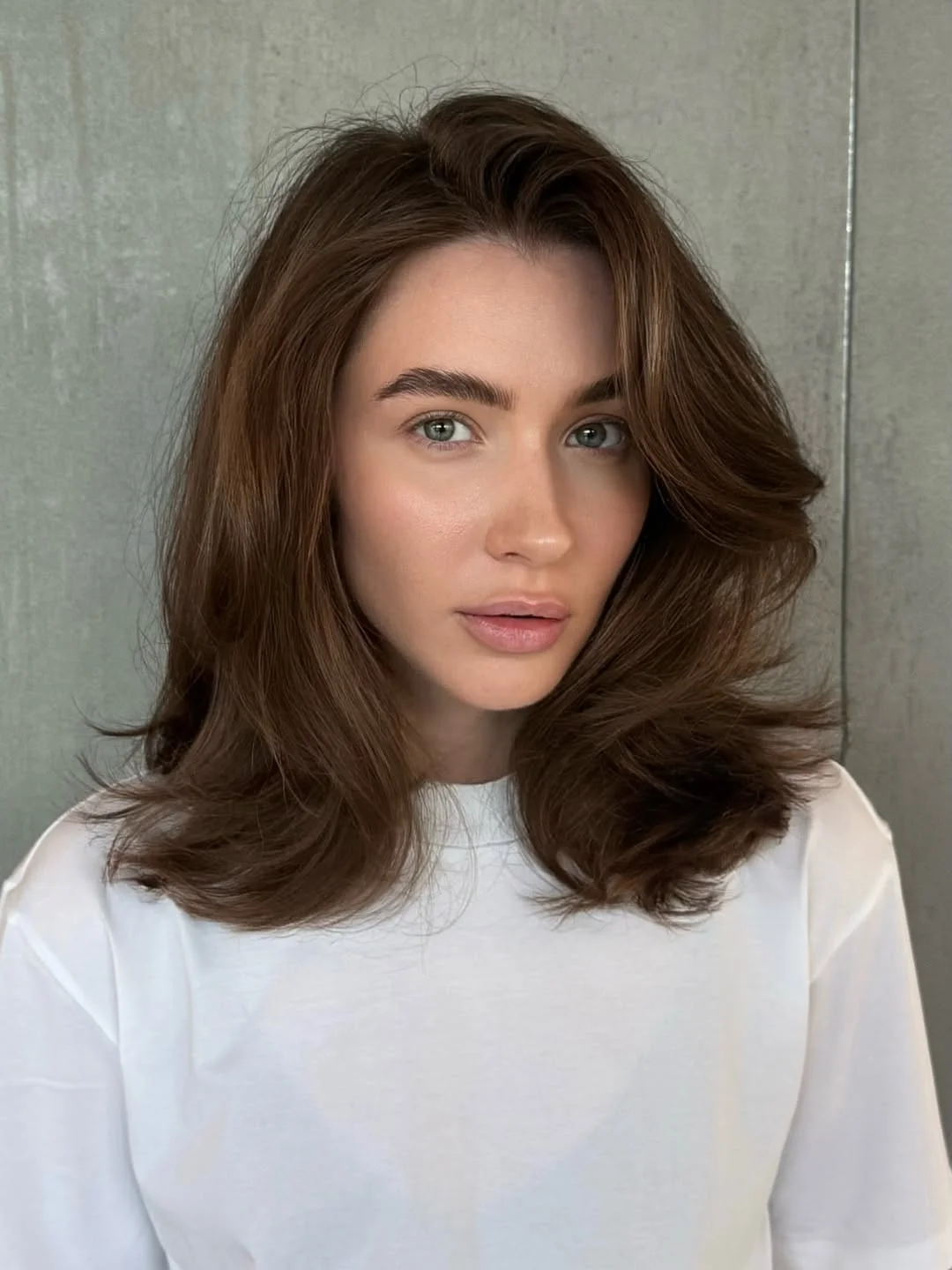 choppy medium layered hair Classic Medium Layers With Elegant Side Sweep