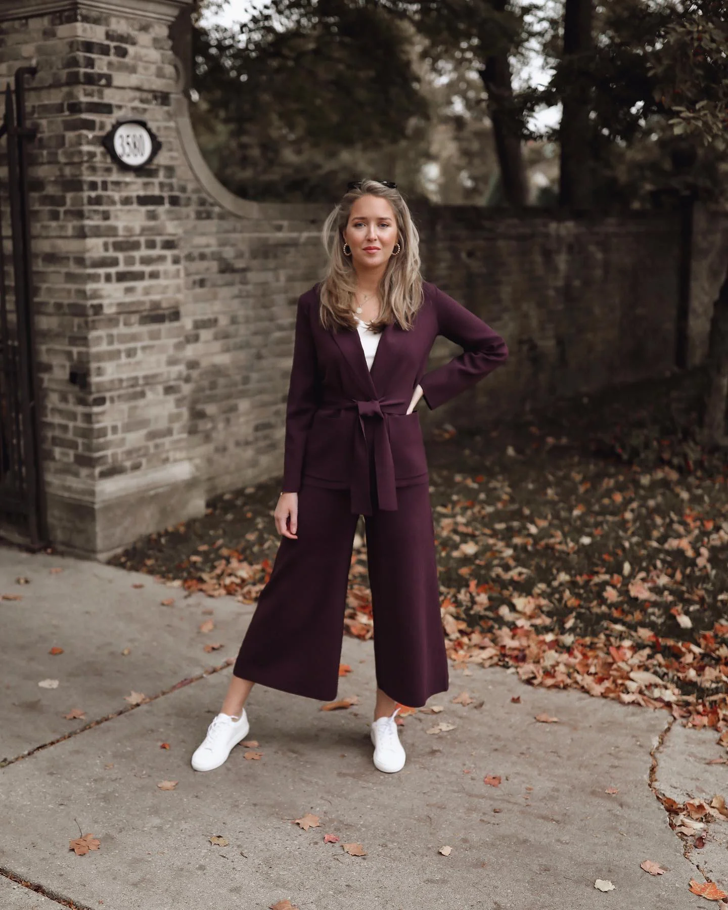 comfy fall outfits 2026 Rich Plum Tailoring That Feels Comfortable Instead Of Formal