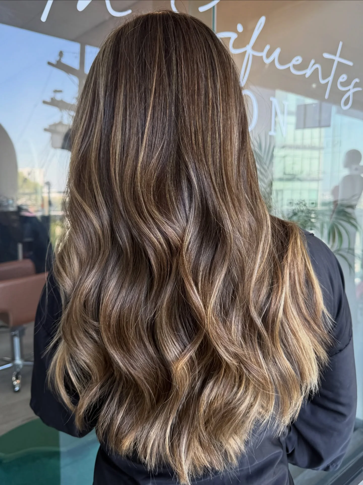 full head babylights blonde on brown hair Dimensional Brunette With Whisper-Fine Blonde Lights