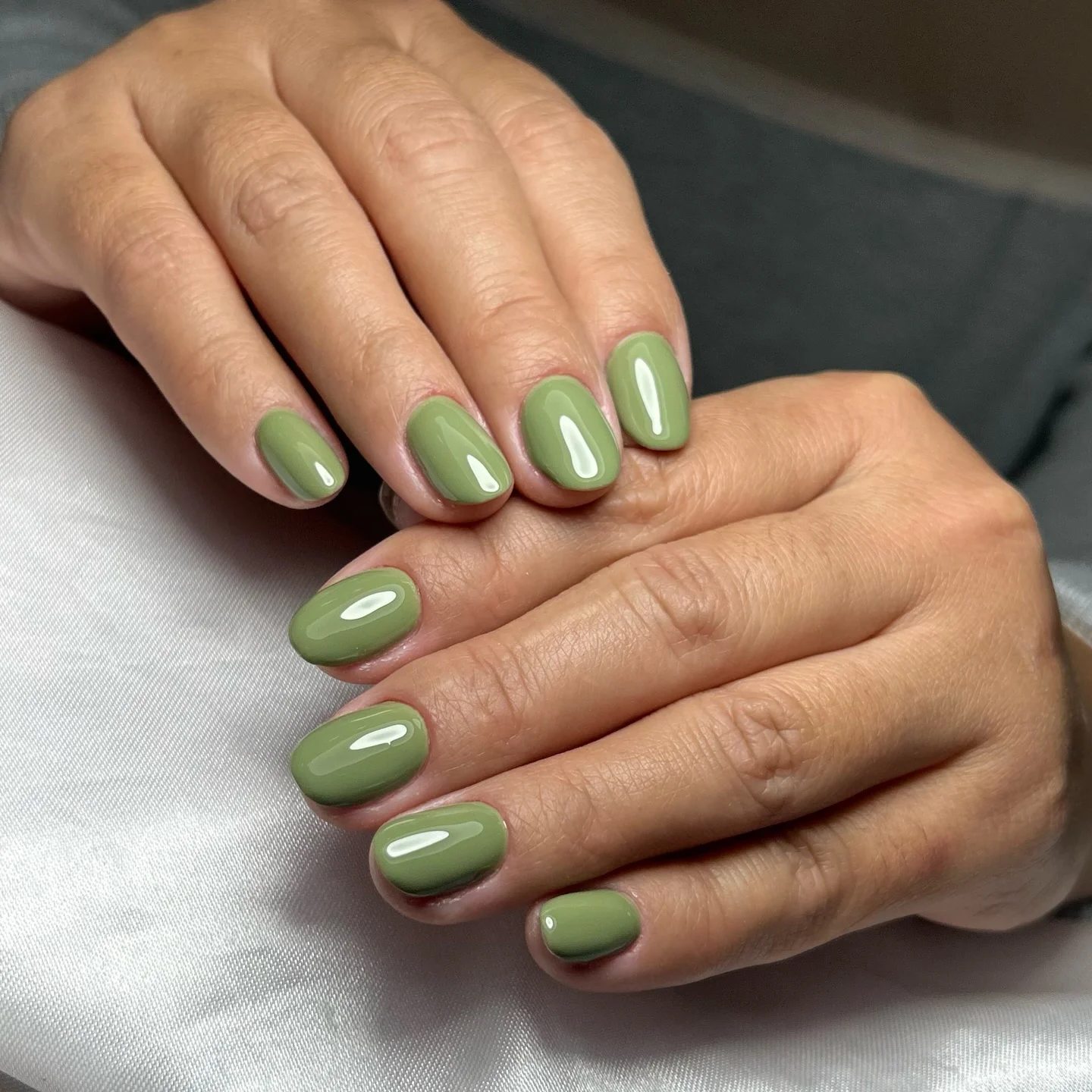 september nails color 2026 Muted Sage Green For Chic Everyday Short Nails