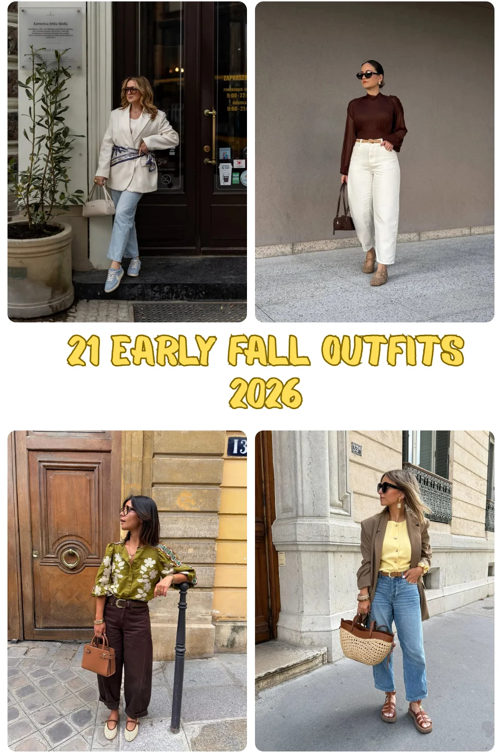 21 Early Fall Outfits 2026: Chic Outfit Ideas for Every Warm-Weather Autumn Day
