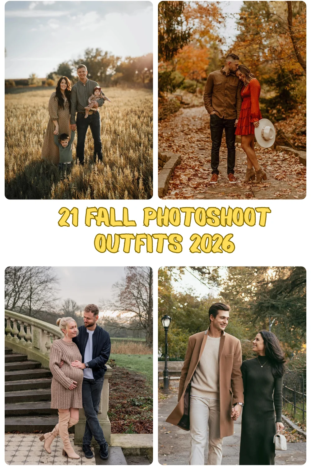 21 Fall Photoshoot Outfits 2026: Stunning Outfit Ideas for Women, Couples & Families